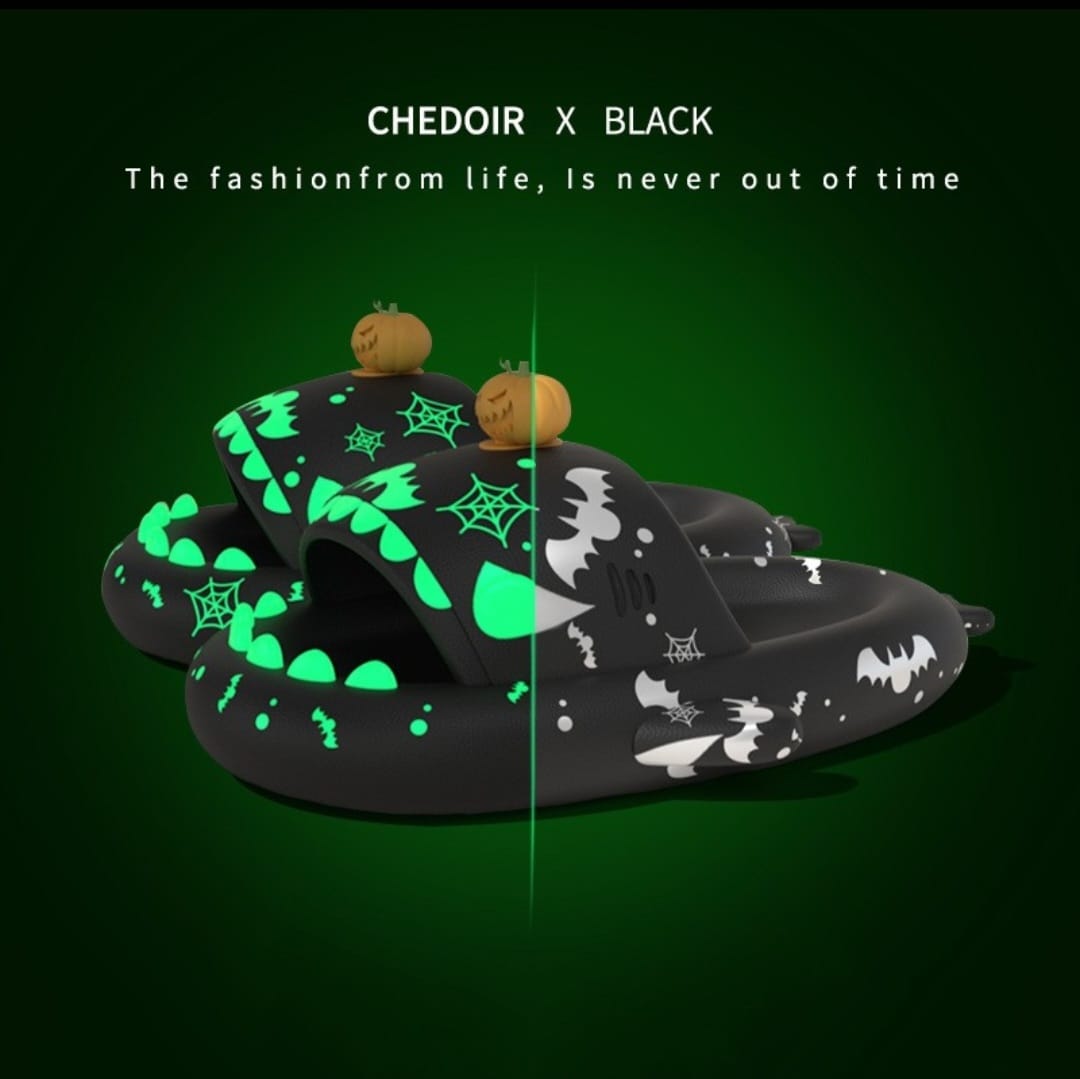 Halloween and Christmas Shoes Ins Luminus Shark Slippers